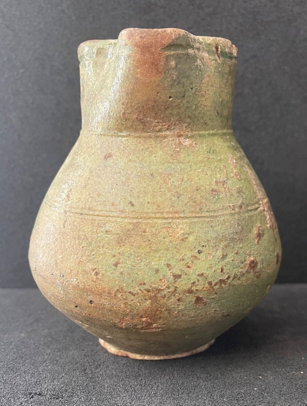 maroc_ceramique_pichet_verte_de_tamegroute_poterie_xixe_ou_xxe_berbere_afrique