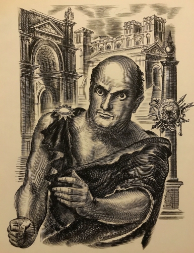 caius_marius_consul_romain_gravure_1967_d_albert_decaris_rome_italie_italia