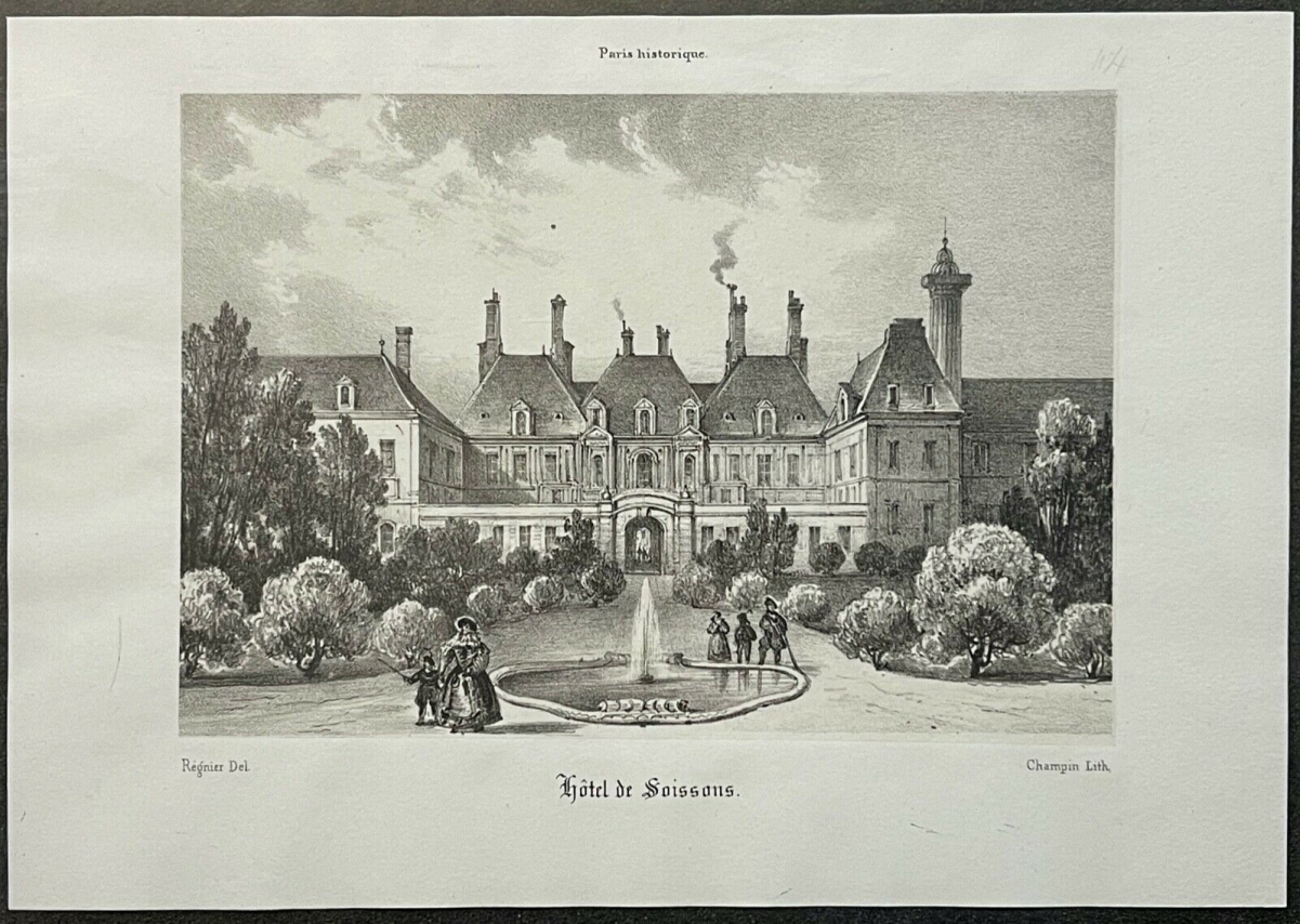 paris_hotel_de_soissons_debut_xix_lithographie_de_1839_france