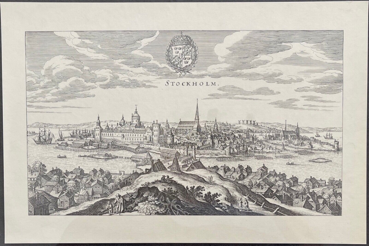 stockholm_en_1646_sweden_europe_matthaeus_merian_1593-1650_heliogravure_circa_1960