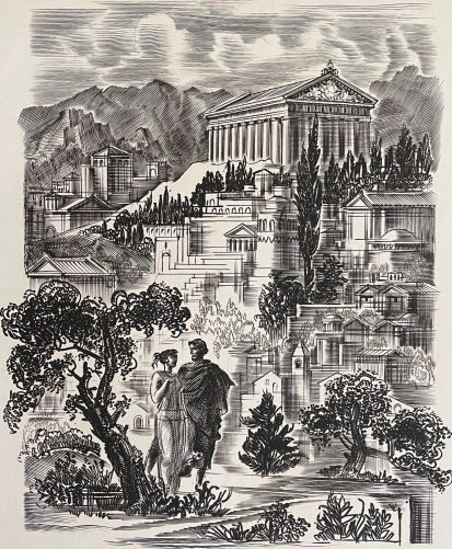 athenes_antique_sous_cimon_grece_dapres_albert_decaris_1901-1988