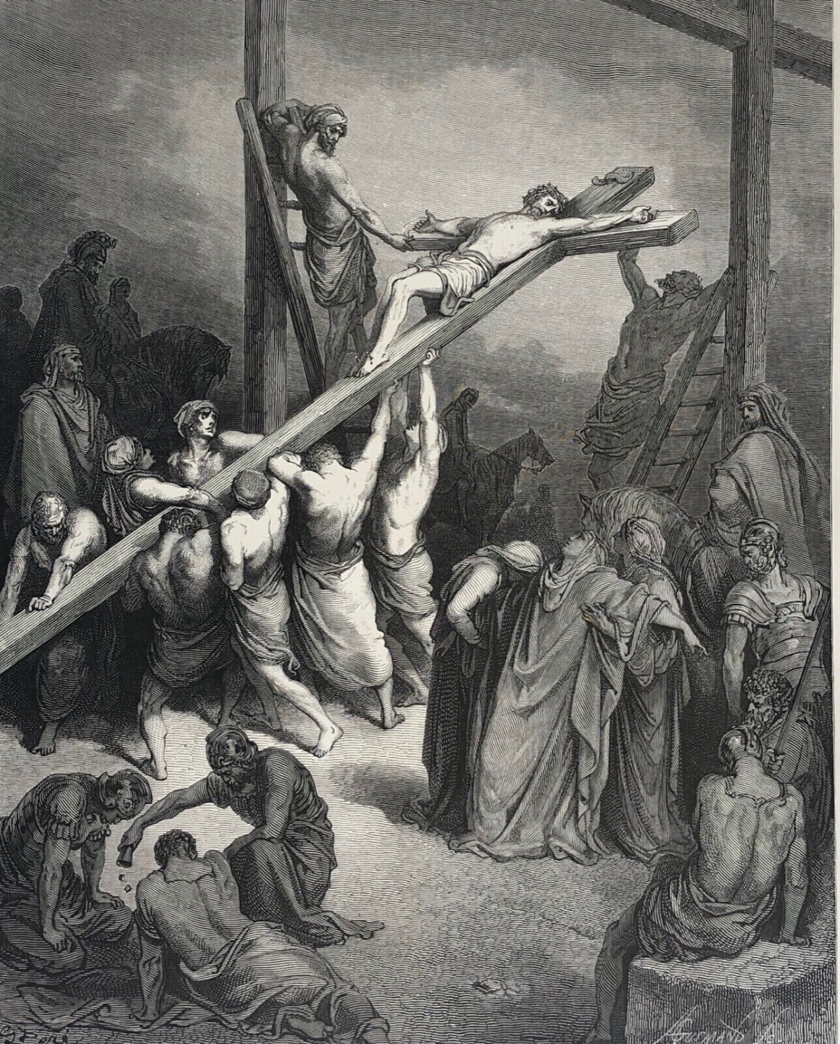 jesus-christ_erection_de_la_croix_dapres_gustave_dore_1874