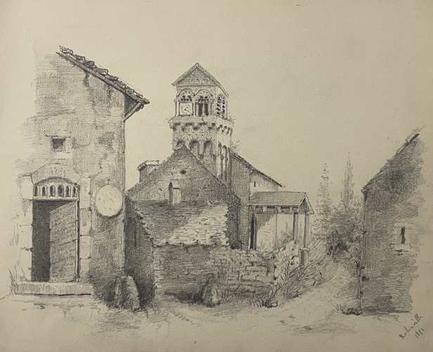 rollainville_eglise_saint-remy_vosges_en_lorraine_dessin_graphite_de_1852_france