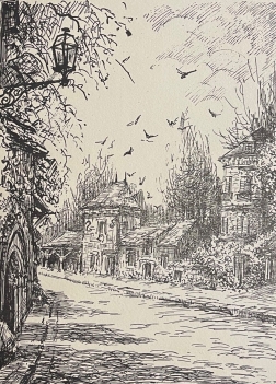 alain_fare_la_bonne_auberge_gravure_vers_1960_signee_au_crayon