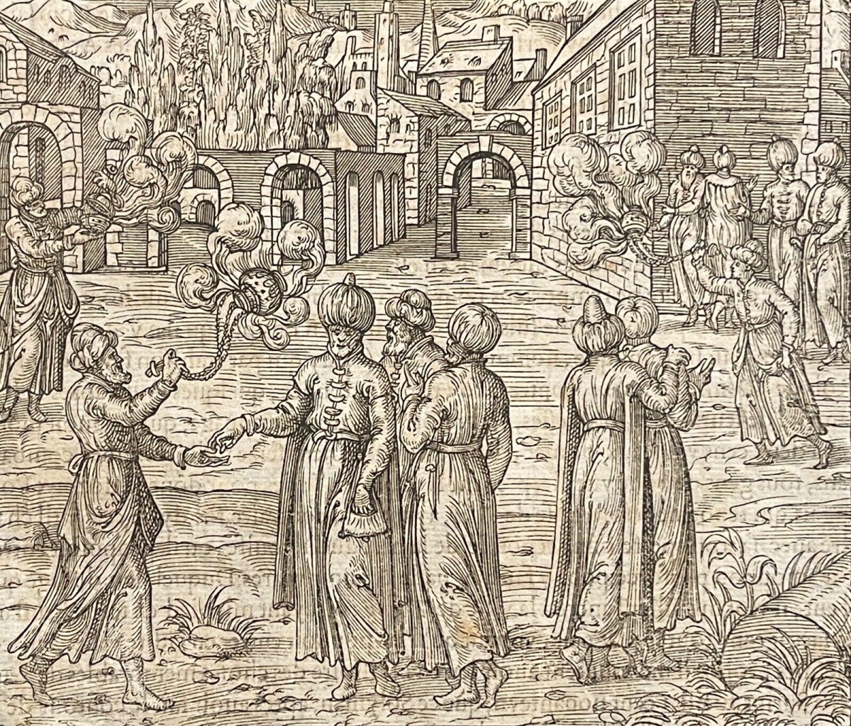 egypte_maures_encensement_des_rues_andre_thevet_1504-1592_gravure_1575_encens