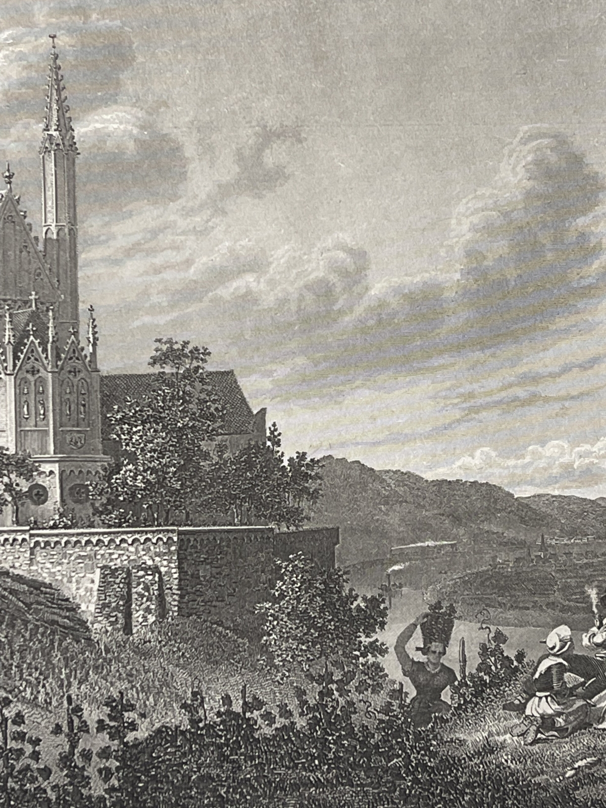 apolinaris_kirche_germany_c1850_antique_engraving_rhine_church_rhein_allemagne