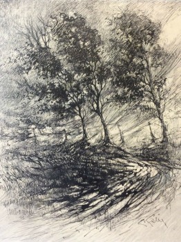 encre__belle_qualite,_campagne_et_arbre__signature_a_identifier_