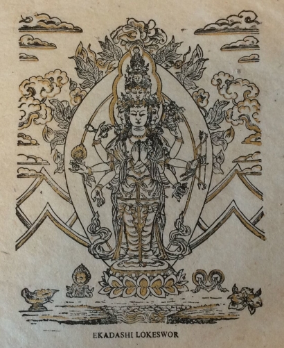 bouddhisme_hindouisme_ekadashi_lokeswor_estampage_rehausse_xxe_buddhism_hinduism