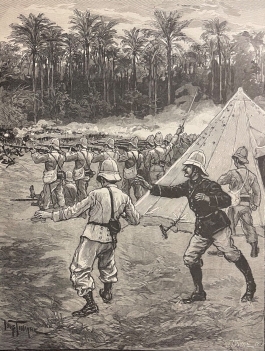 dogba_mort_du_commandant_fauran_royaume_dahomey_benin_1895_afrique