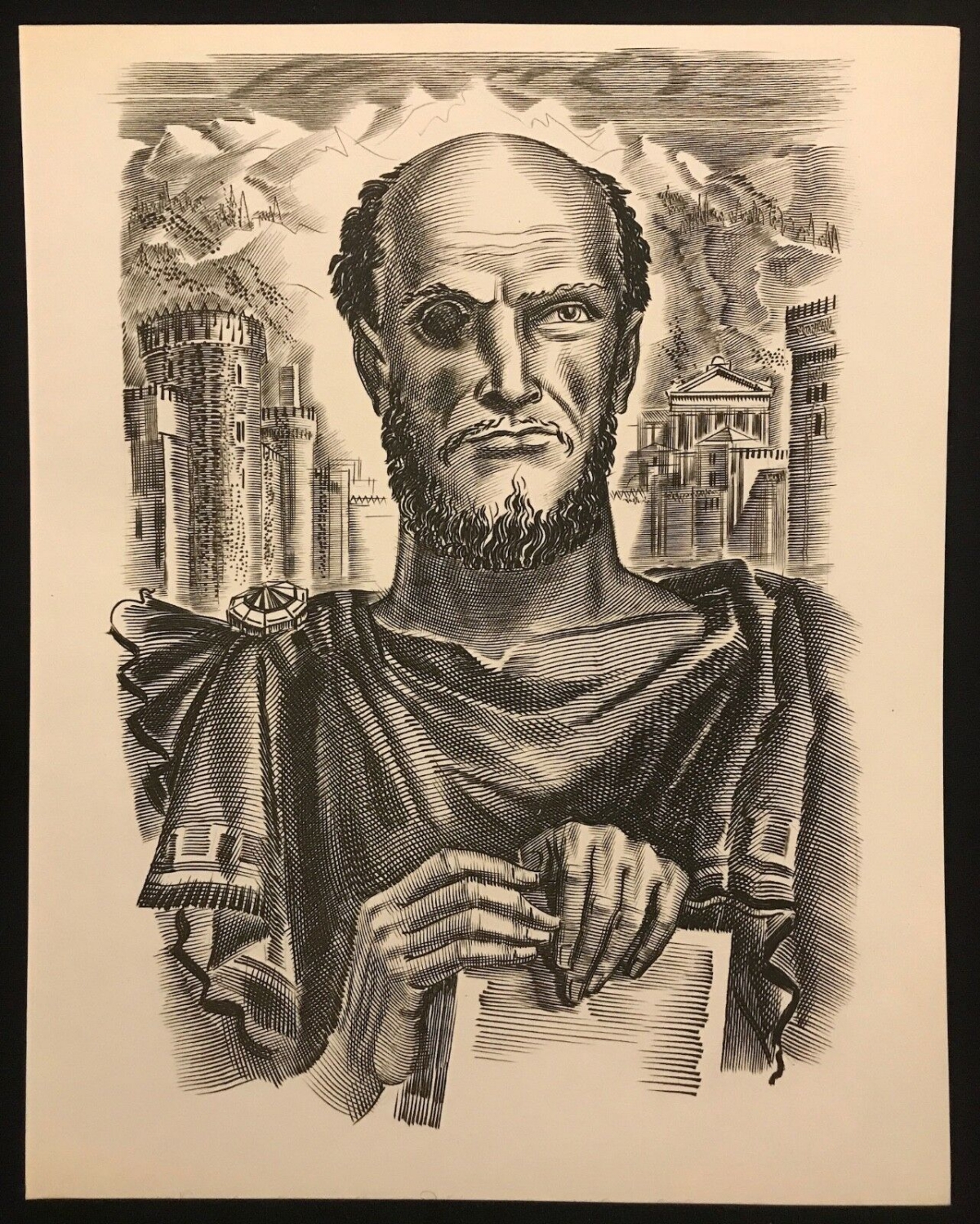 lycurgue_legislateur_spart_grece_gravure_1967_d_albert_decaris_1901-1988