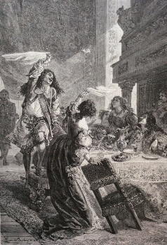 king_charles_ii_lady_castlemaine_engraving_19th_century_england_scotland_ireland