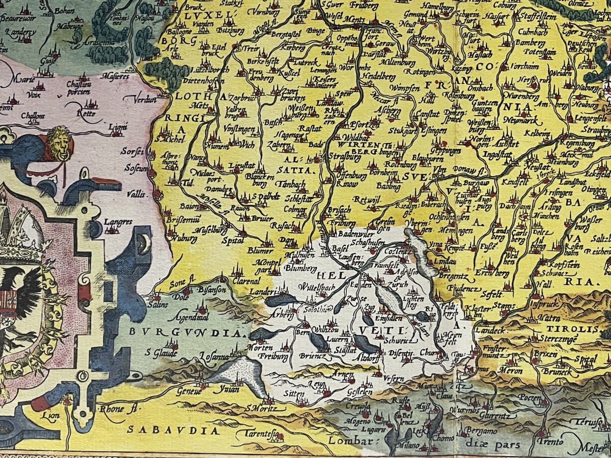 allemagne_germaine_carte_abraham_ortelius_1584_tirage_de_1969