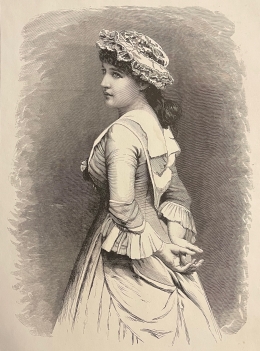 soubrette_dautrefois_gravure_en_xylographie_de_1886_jeune_femme