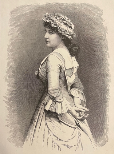 soubrette_dautrefois_gravure_en_xylographie_de_1886_jeune_femme