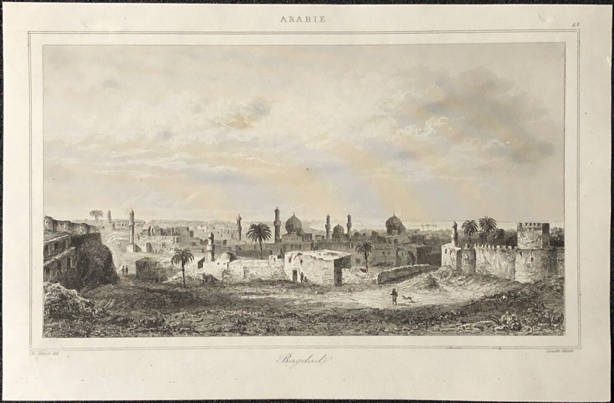 vue_generale_de_bagdad_capitale_d_irak_gravure_vers_1837