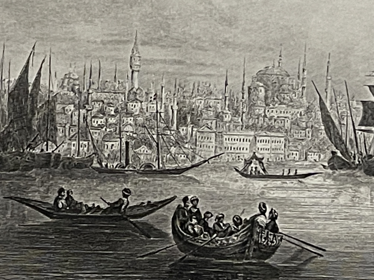 istanbul_turquie_le_bosphore_constantinople_gravure_de_1840_türkiye