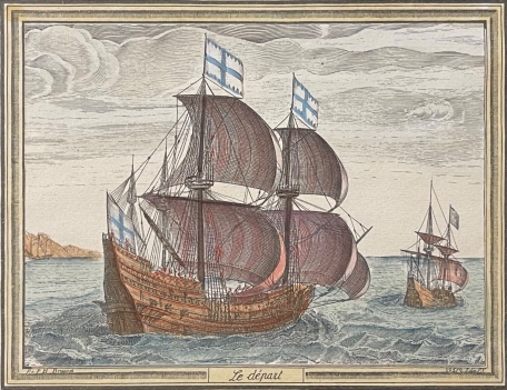 frans_huys_1522_-1562_le_depart_tirage_xixe_caravelle_bateaux_marine_marin