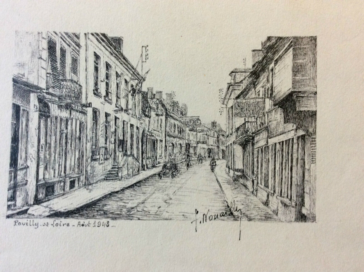 pouilly-sur-loire_nievre_dessin_a_lencre_signe_f_nouaille_1948___france