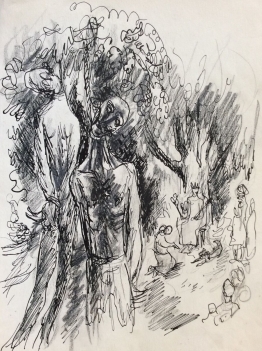 encre_croisade_saint-louis_attribue_a_bernard_milleret_1883-1957_france