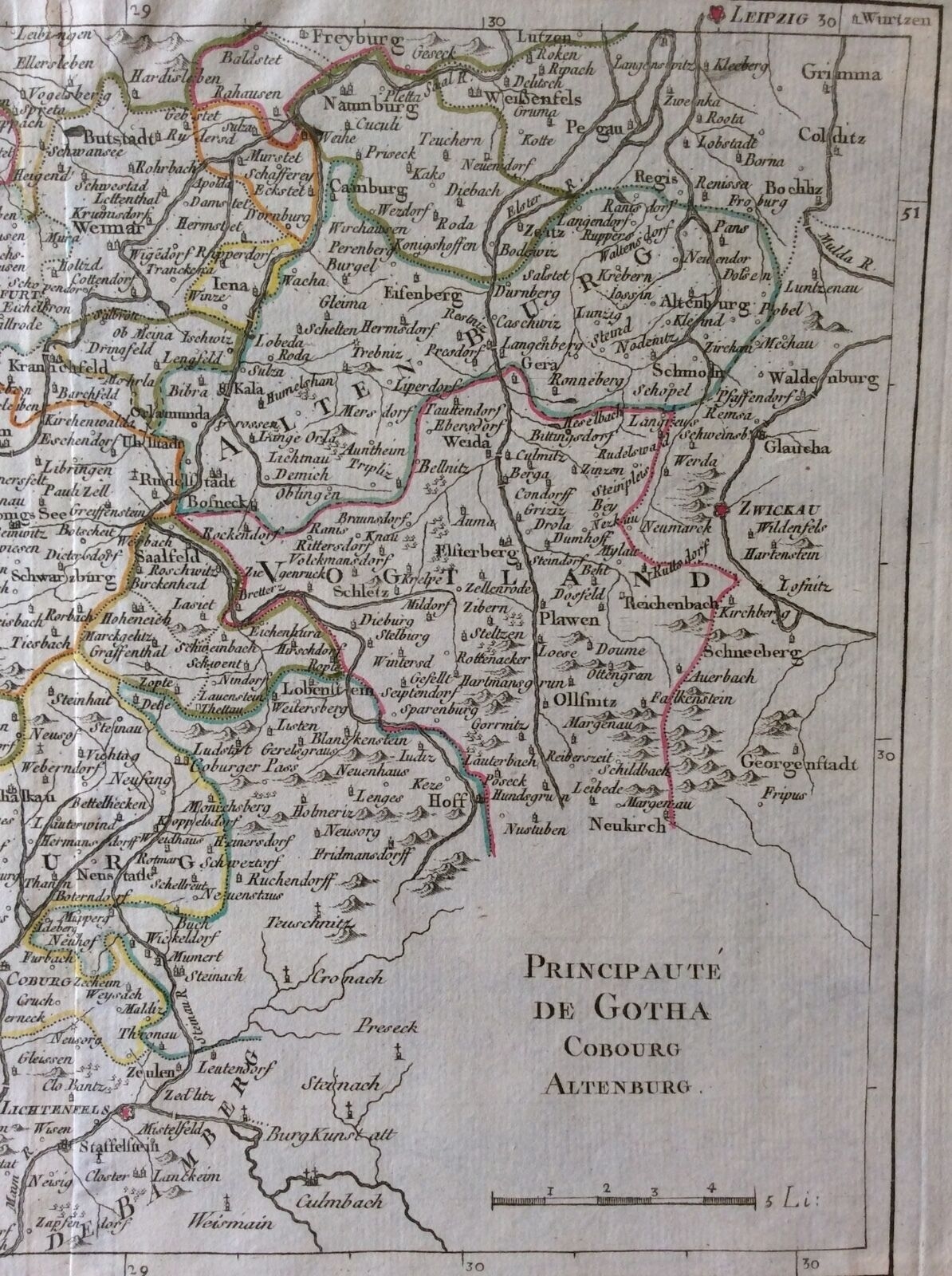 gravure_principaute_de_gotha_cobourg_allemagne_baviere_xviiie_bayern_germany