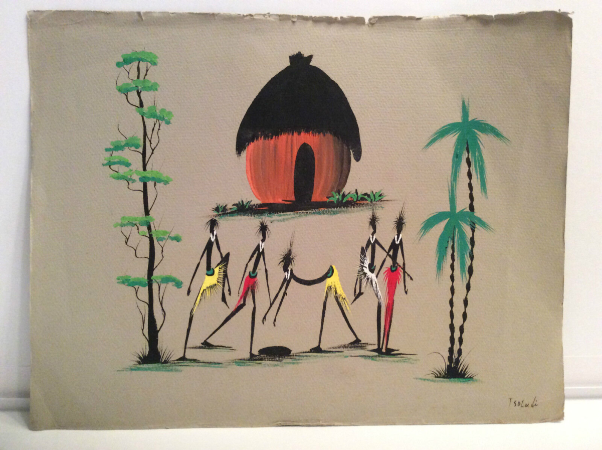 art_afrique__aquarelle_sur_papier__signee_it_soladi_a_droite_