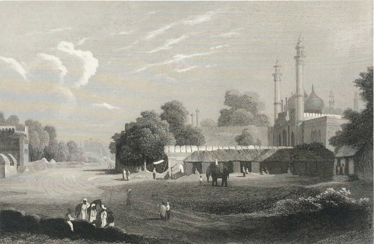 vue_de_delhi_gravure_vers_1850_inde_india