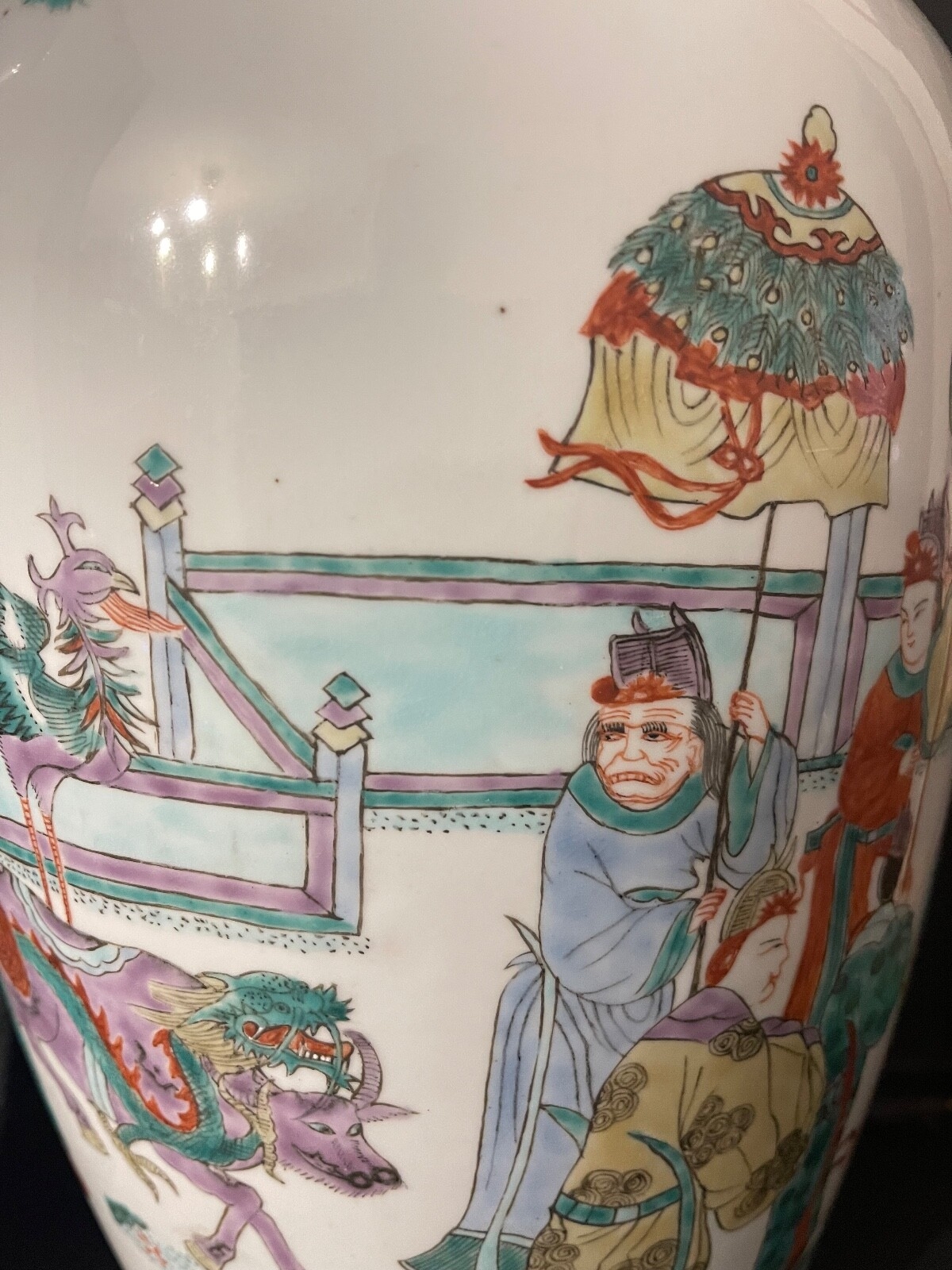 pair_chinese_qing_guangxu_porcelain_vases_polychrome_court_scene_xixth