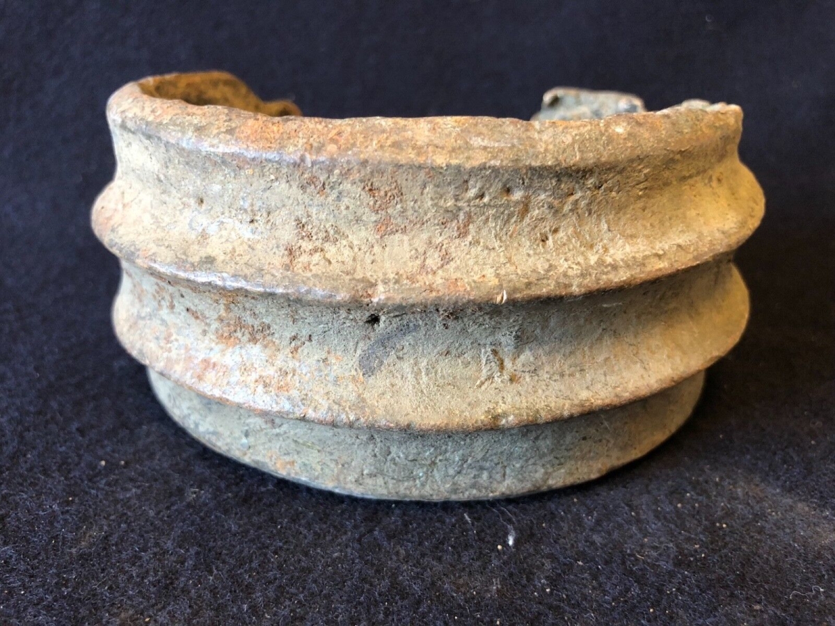 mongo_afrique_congo_belge__ancien_bracelet_monnaie_bijoux_bronze_1kg_090