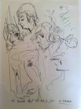 antoine_serra_1908-1995__dessin_le_diable_vert_1980__ecole_provencale_marseille