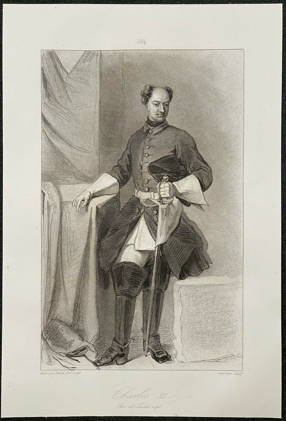 charles_xii_ou_carl_karl_xii_1682-1718__roi_de_suede_estampe_vers_1844