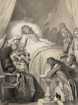 mort_louis_xiv_lithographie_1861_dapres_desandre_grav__levilly_france_roi_king
