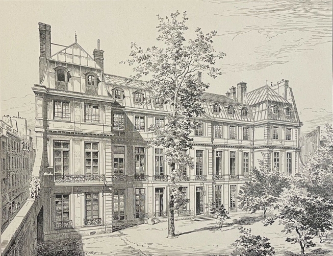 ecole_centrale_paris_ou_ecp_facade_cote_jardin_gravure_de_1884