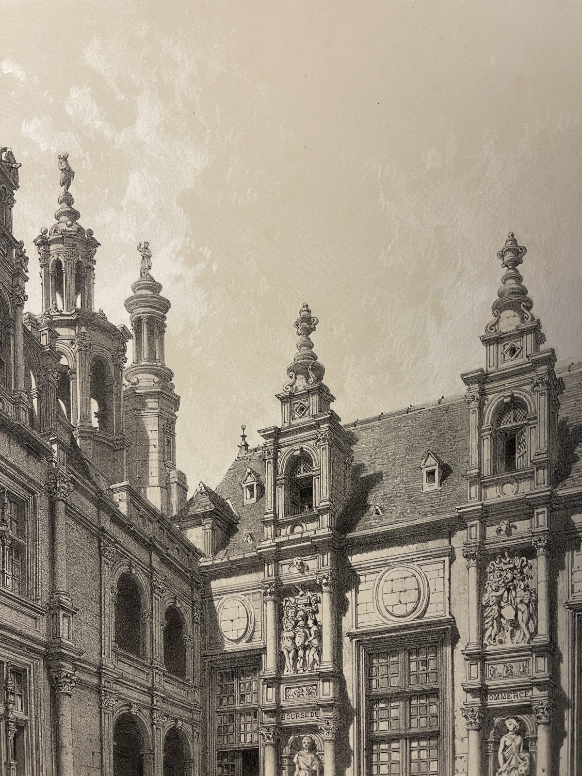 la_bourse_a_caen_ancien_manoir_decoville_1852_normandie_calvados_france