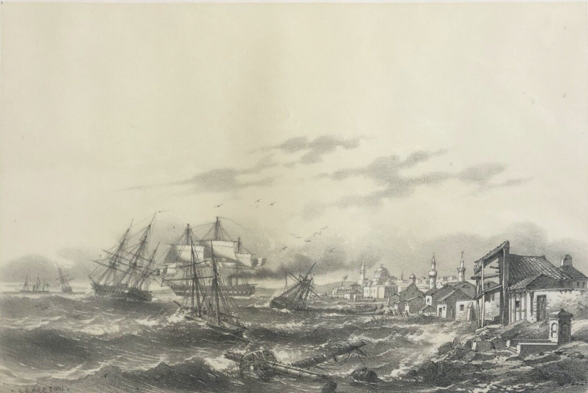 guerre_de_crimee_1855_ukraine_russie_vue_d_eupatoria_russe_lithographie