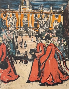 yves_brayer_1907_-_1990_rome_1972_campidoglio_italie_lithographie