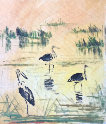 cigogne_blanche_encre_et_aquarelle_circa_1960_animaliers