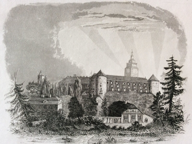 le_chateau_de_krolewiec_konigsberg_pologne_gravure_xix_e_castle_poland