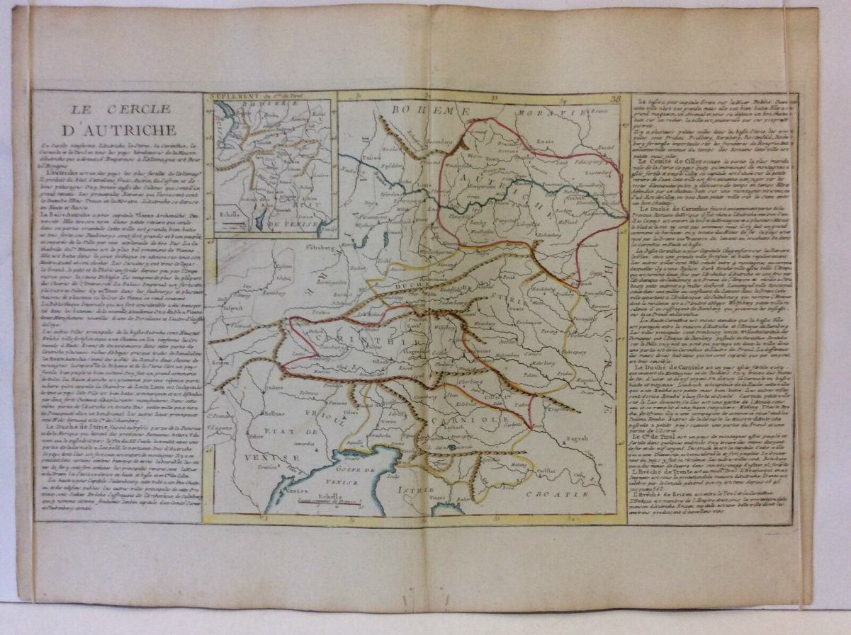 cercle_d_autriche_estampe_originale_de_1785_carinthie_osterreich