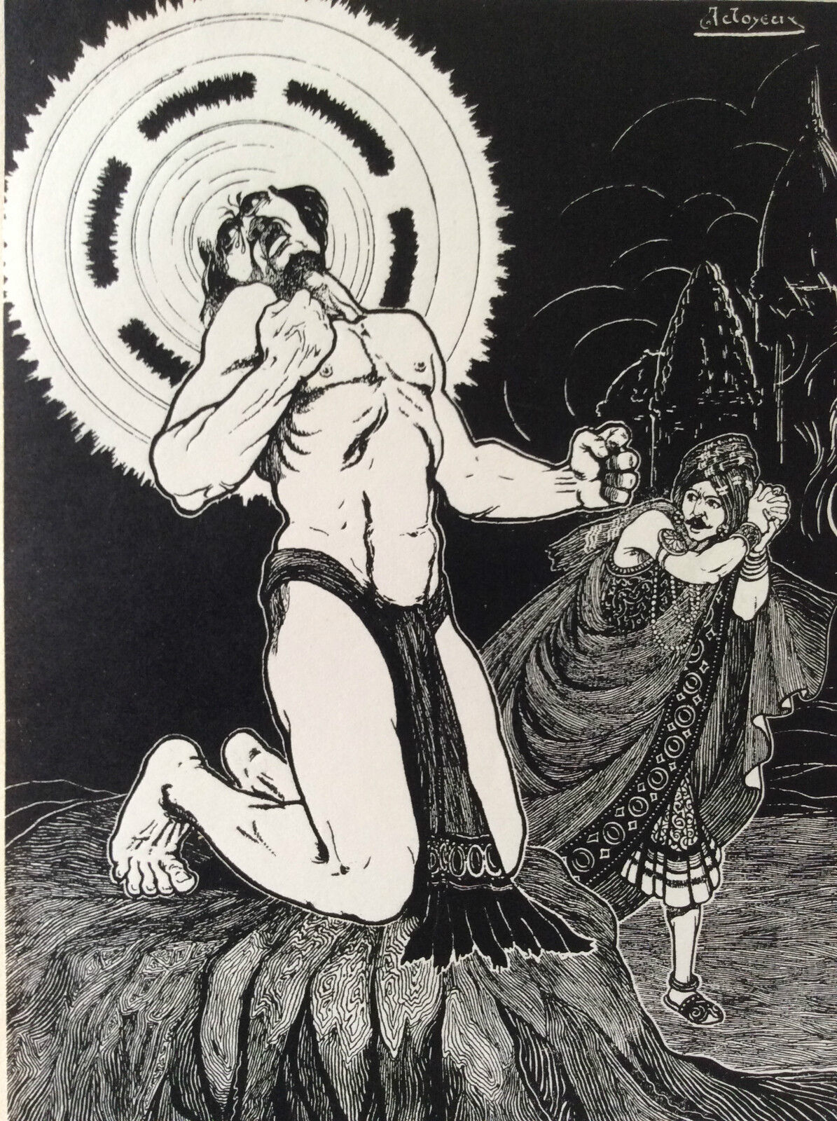 bouddhisme__bouddha_gaudama,_paroles_merveilleuses__gravure_sur_zinc_joyeux_1922_