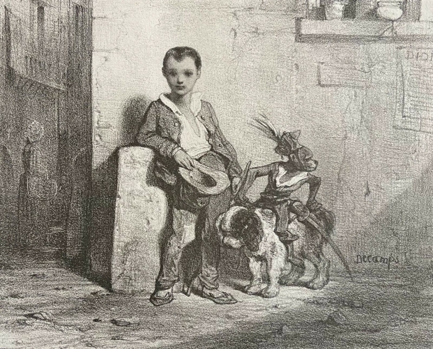 le_petit_savoyard_enfant_savoie_dapres_decamps_gravure_originale_1831_france