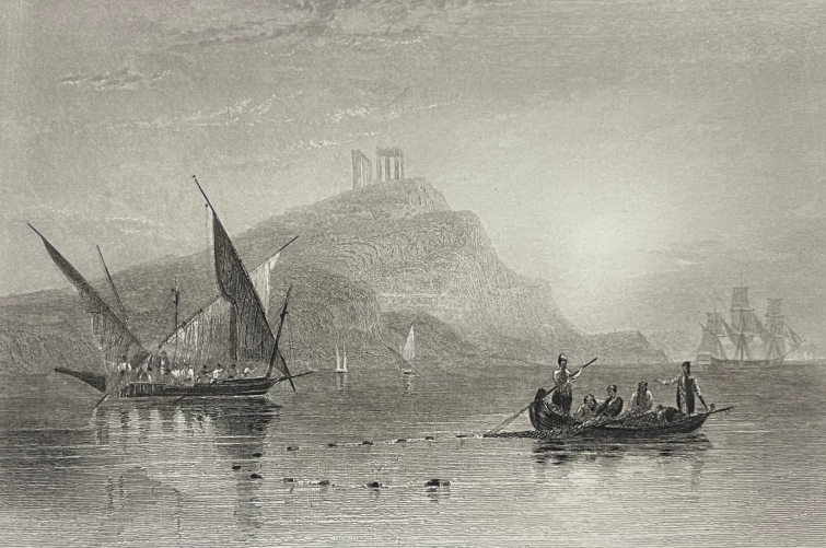 italie_cap_colonna_calabre_gravure_originale_de_le_petit_de_1837