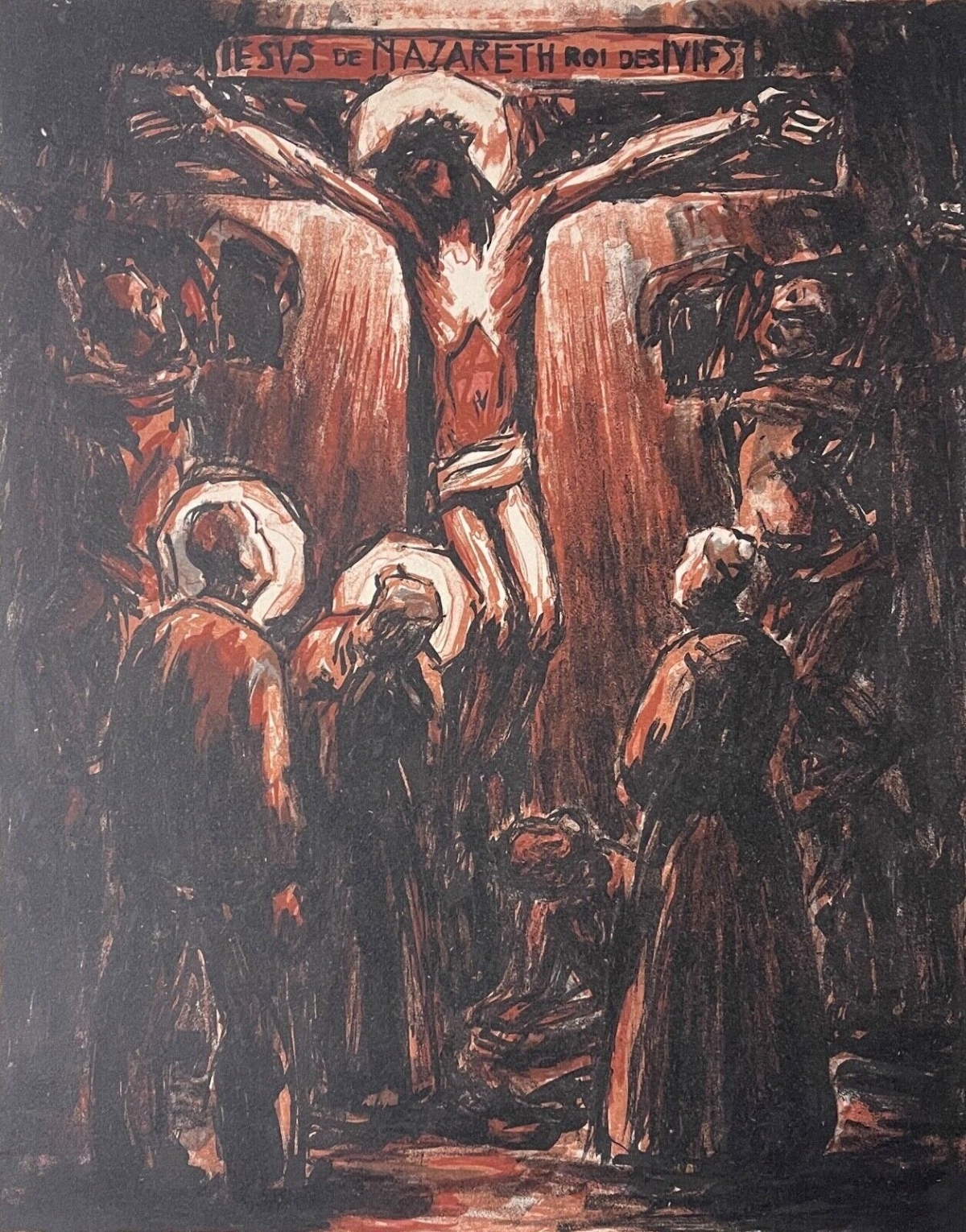 c_bouleau_jesus-christ_la_crucifixion_passion_contemporaine_1944_lithographie