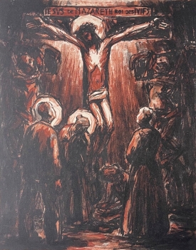 c_bouleau_jesus-christ_la_crucifixion_passion_contemporaine_1944_lithographie