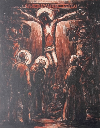c_bouleau_jesus-christ_la_crucifixion_passion_contemporaine_1944_lithographie