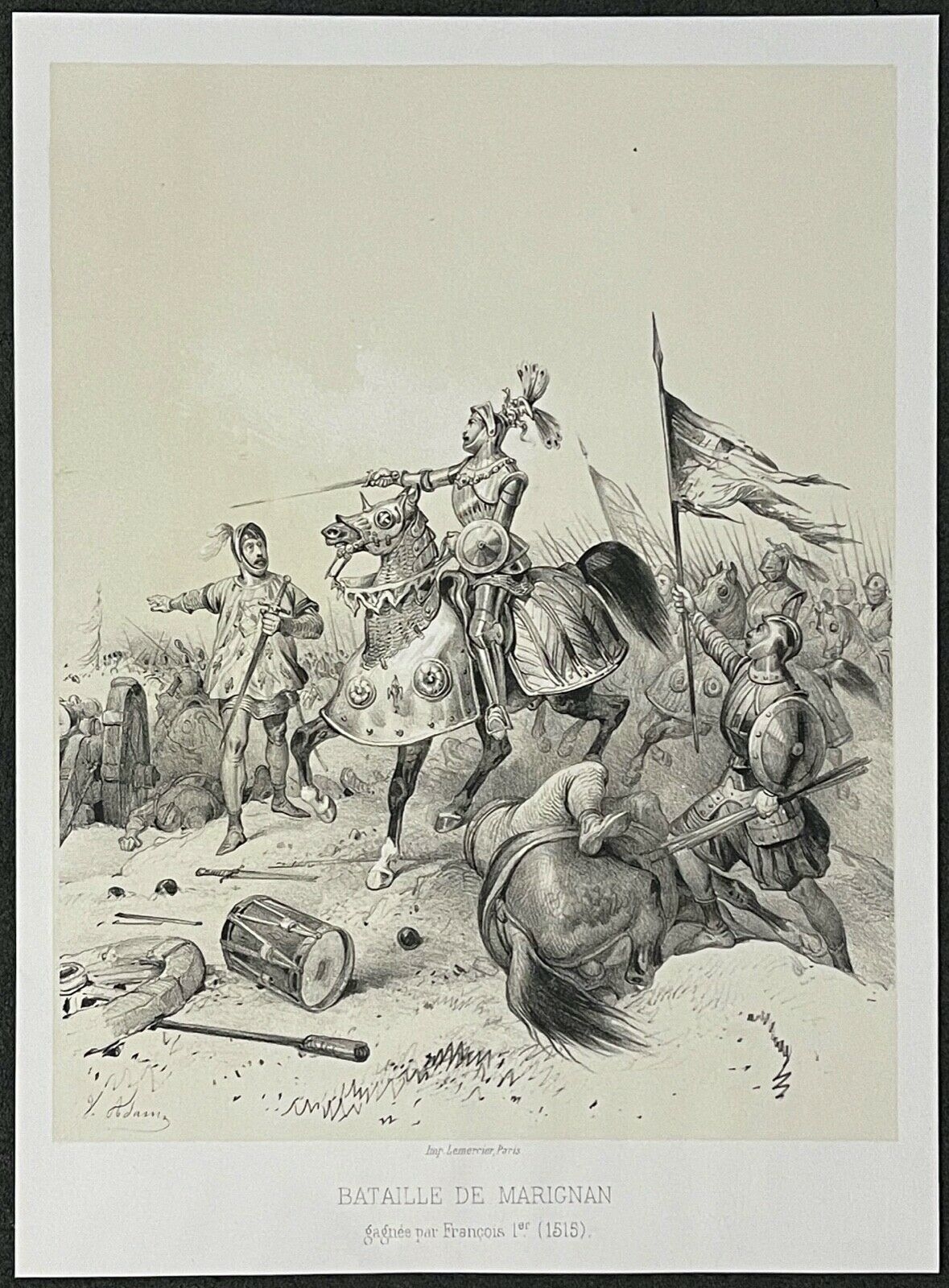 bataille_de_marignan_1515_francois_ier_italie_duche_de_milan_c_1850_france
