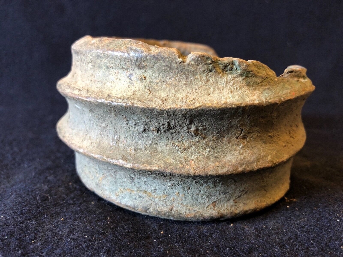 mongo_afrique_congo_belge__ancien_bracelet_monnaie_bijoux_bronze_1kg_090