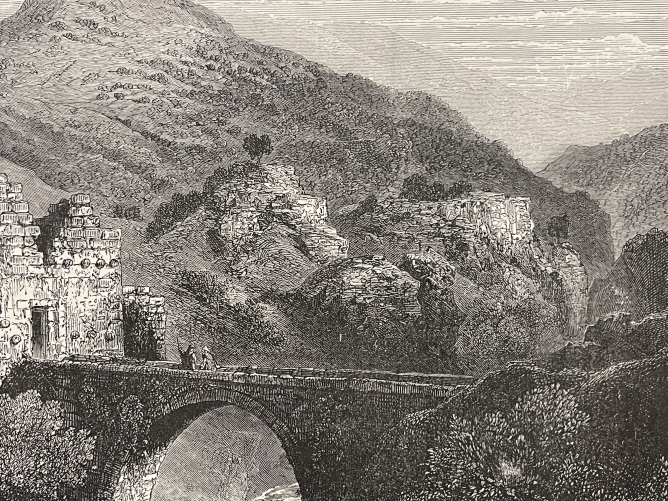 israel_palestine_l_hermon_pres_de_banias_gravure_en_xylographie__1892_pont