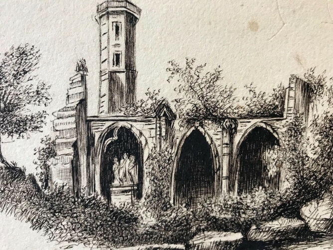 abbaye_notre-dame-de-la-victoire-les-_senlis_dessin_encre_1862_gothique_oise