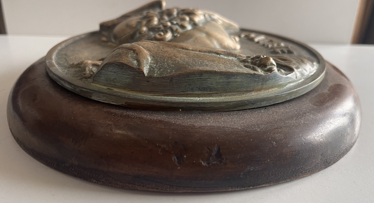 louis_bottee_la_patrie_french_bronze_medallion_marianne_19th_century_20cm