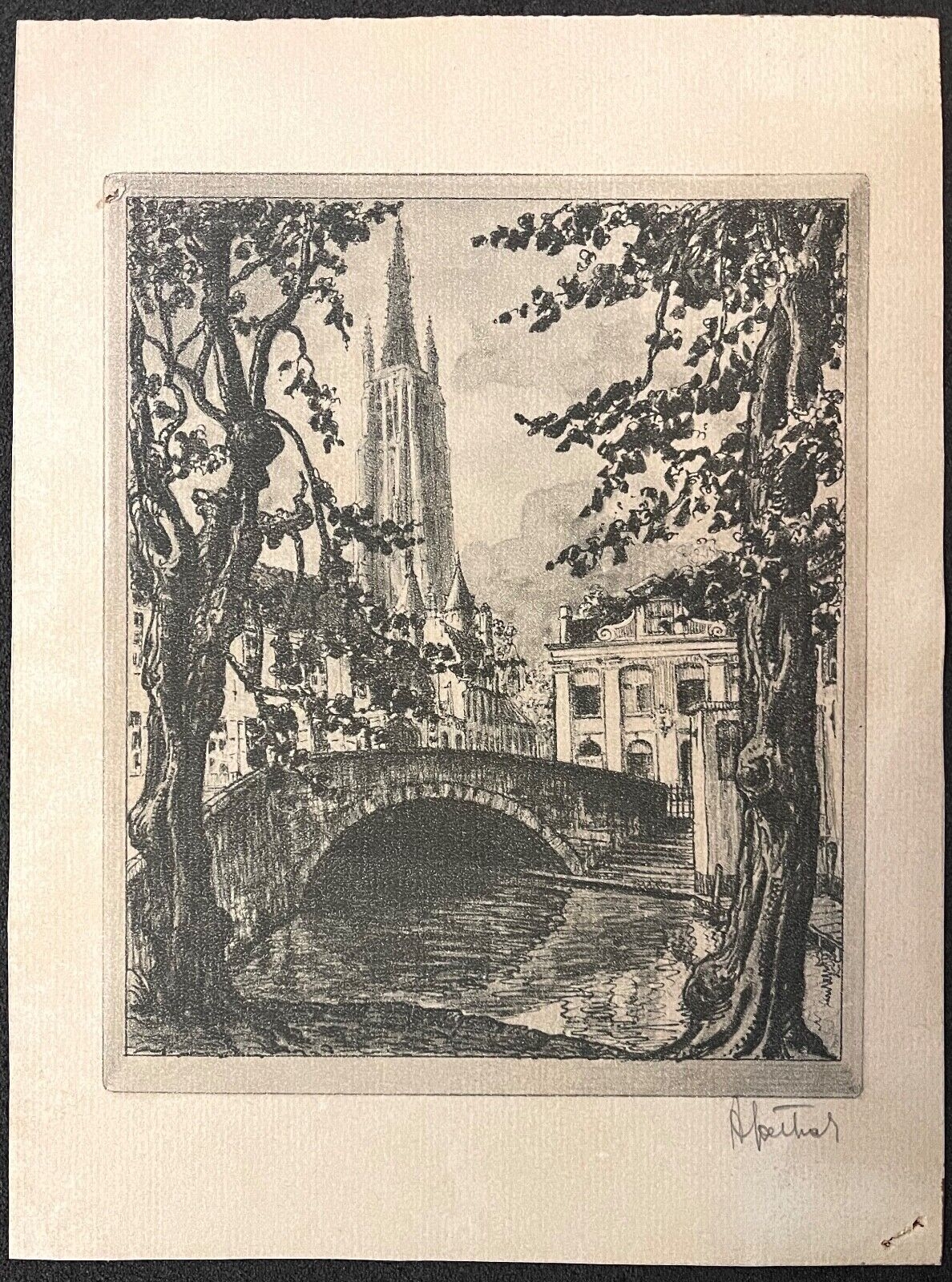 bruges_en_1960_dapres_albert_goethals_1885__1973_sur_verge_signe